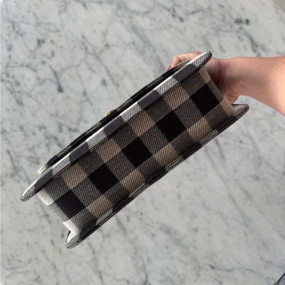 Metropolitan Top Handle Gingham Handbag RARE - Picture 3 of 5